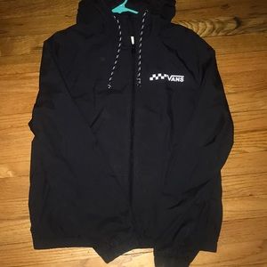 Vans black windbreaker